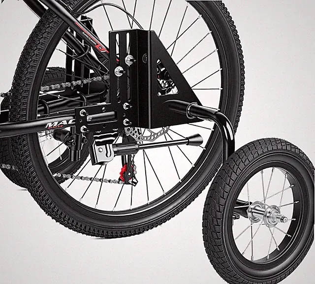 Adult Bicycle Training Wheels 24-29" Adjustable Heavy Duty Stabilizers