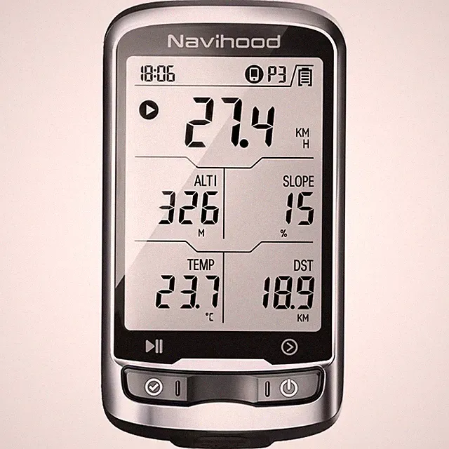 L4 Entry Level GPS Bike Computer Wireless, Laminated 2.3" Screen, Ultra Thin...